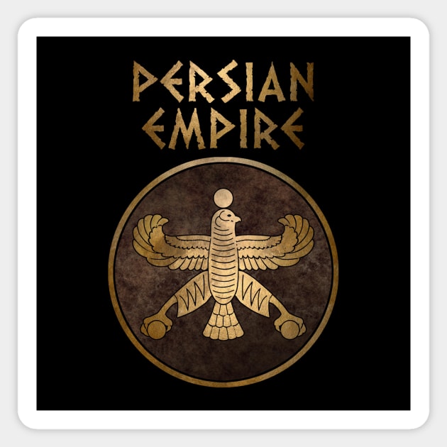 Persian Empire Ancient Achaemenid Empire Symbol Sticker by AgemaApparel